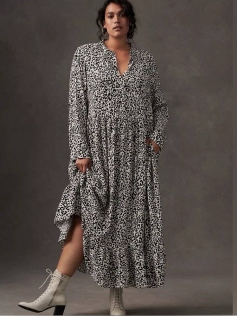 Mare Mare x Anthropologie Lynda Leopard Print Maxi Dress